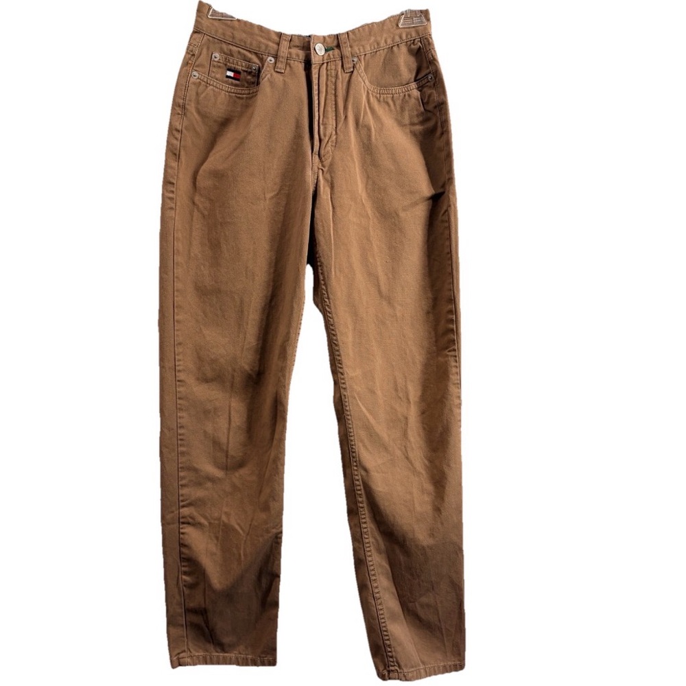 Tommy Hilfiger Pants Womens 4 Khaki Straight Leg Cotton Preppy